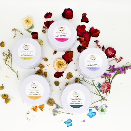 Coconut Soy Wax Candles variety of scents