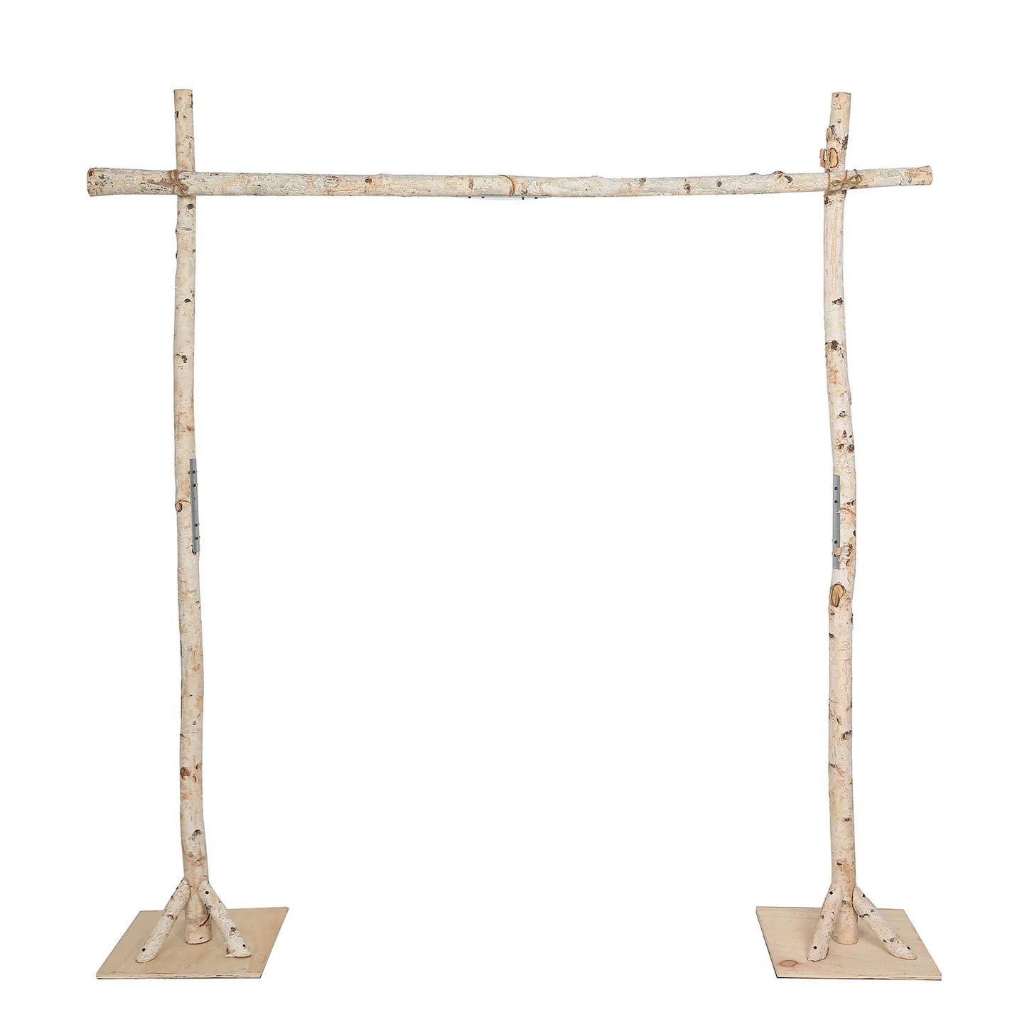 7.5ft Natural Birch Wood Square Wedding Arch